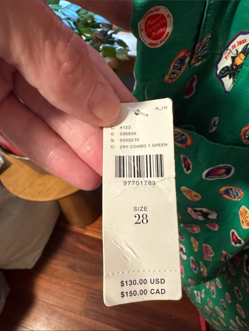 Maeve Green Printed Wide-Leg Kids Pants - Picture 3 of 4